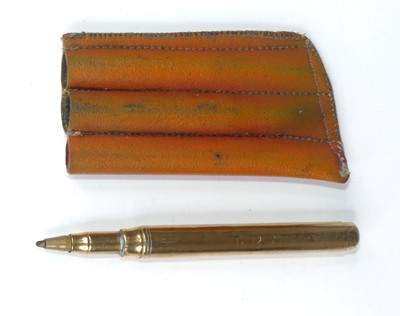 Lot 407 - A Sampson Morden 9ct gold cased propelling...
