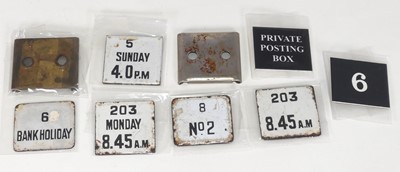 Lot 259 - A collection of assorted enamelled Post Office...