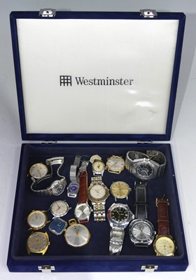 Lot 430 - A collection of lady's and gent's wristwatches,...