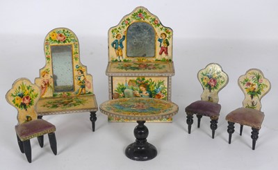 Lot 282 - A small collection of doll's house furniture,...