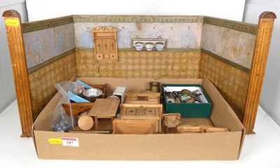Lot 287 - A 20th century doll's house room, being a...