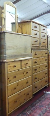Lot 1321 - A collection of modern pine bedroom furniture,...
