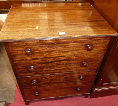 Lot 1324 - A 19th century mahogany converted chest...