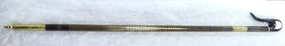 Lot 452 - A gilt decorated and lacquered walking stick,...