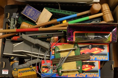 Lot 578 - One tray containing plastic animal figures, a...