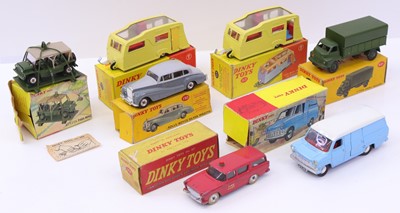 Lot 1186 - 7 various boxed Dinky Toy diecast vehicles,...