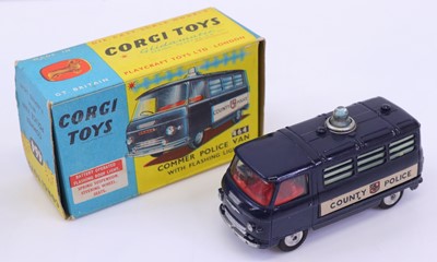 Lot 1258 - Corgi Toys No. 464 Commer Police Van in dark...