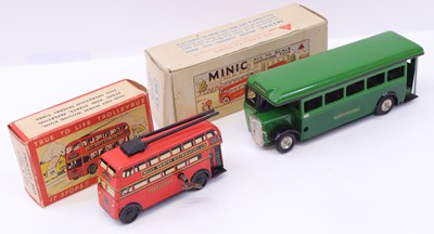 Lot 1799 - Triang Minic No.52M Single Deck Bus, two-tone...