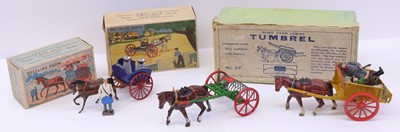 Lot 1495 - Britains group of 3 Lead painted farming sets...