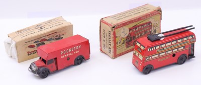 Lot 1756 - Brimtoy group of 2 tinplate and clockwork...