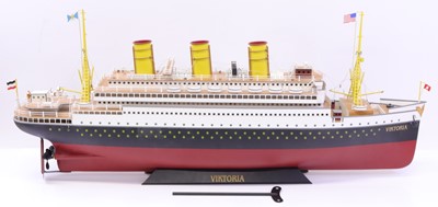 Lot 51 - Marklin No.16150 Viktoria large tinplate Boat,...