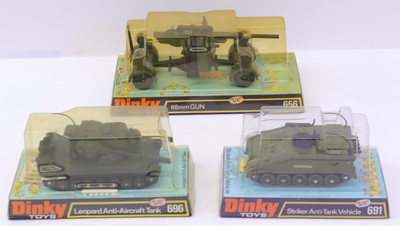 Lot 1154 - Dinky Toys Bubble Packed Military Group, 3...