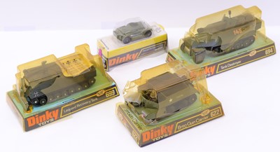 Lot 1099 - Dinky Toys Bubble Packed Military group, 4...