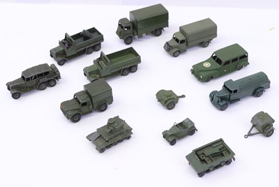 Lot 1112 - Dinky Toys loose repainted and play worn...