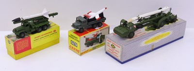 Lot 1160 - Dinky Toys Military diecast group, 3 examples...